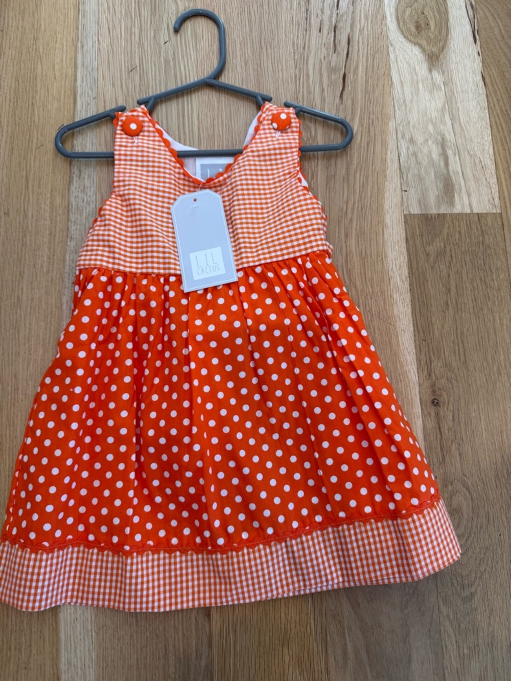Lil Cactus orange dress NWT